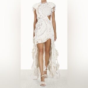Zimmermann White High Low Dress